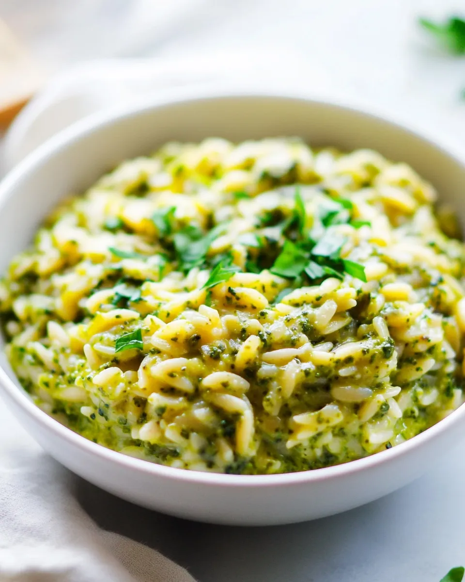 classic Creamy Pesto Orzo (30 Minutes; ONE Pot!) image