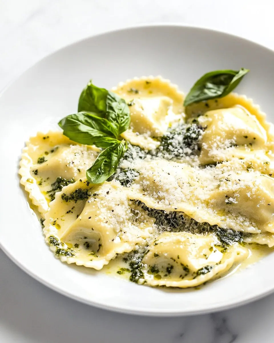 Classic Creamy Pesto Ravioli image
