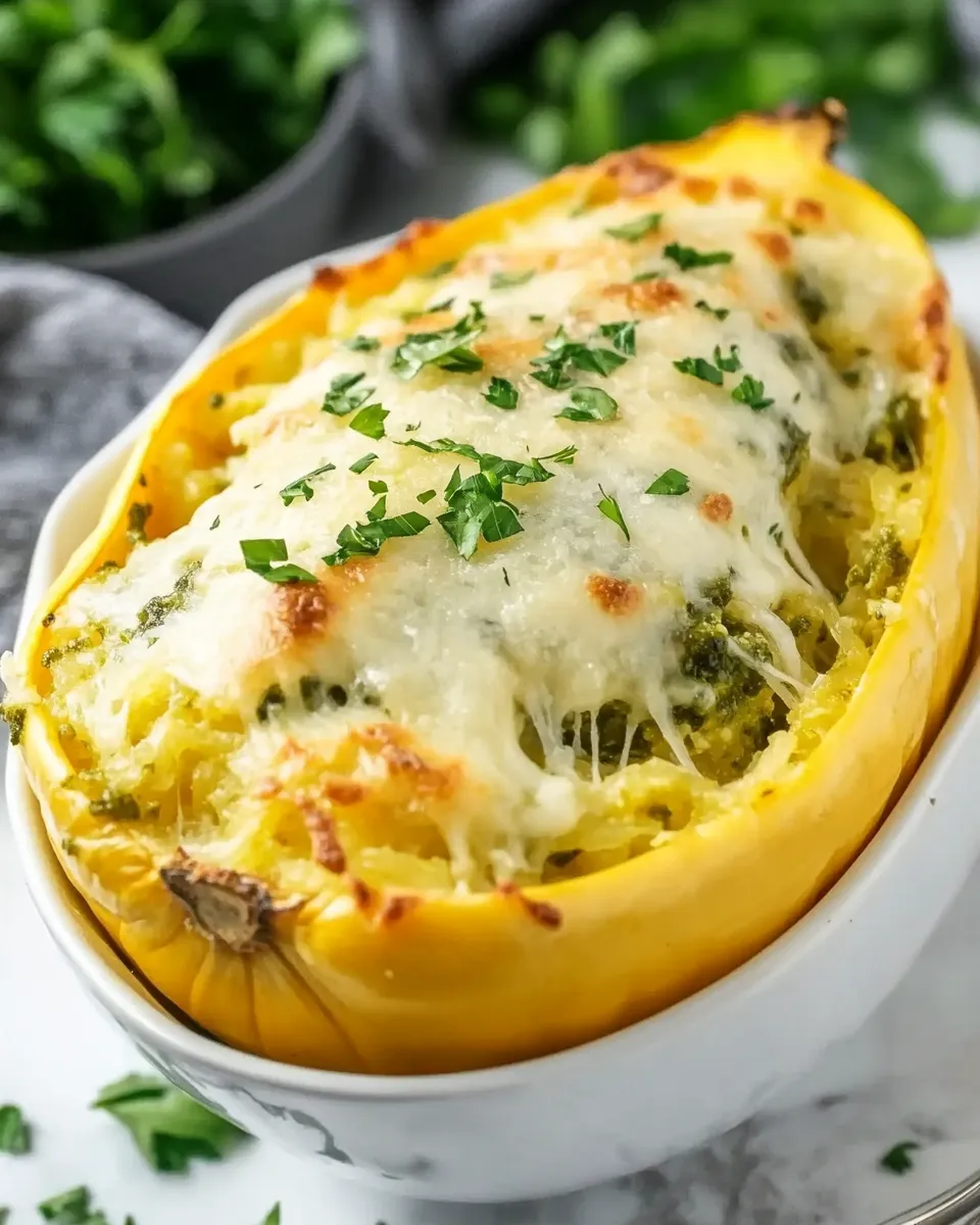 Homemade Creamy Pesto Spaghetti Squash photo