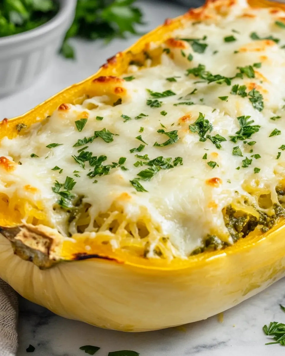 Classic Creamy Pesto Spaghetti Squash image