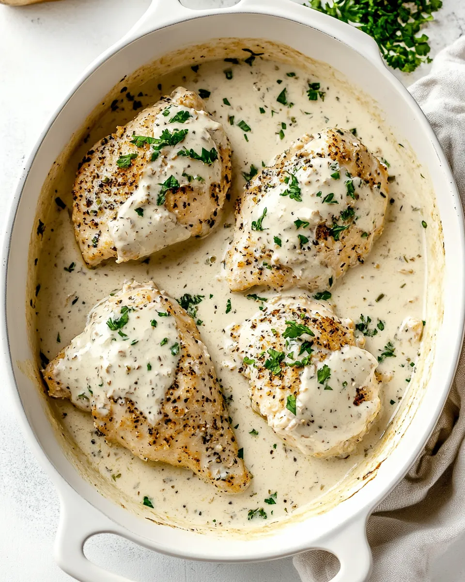 delicious Creamy Ranch Chicken shot
