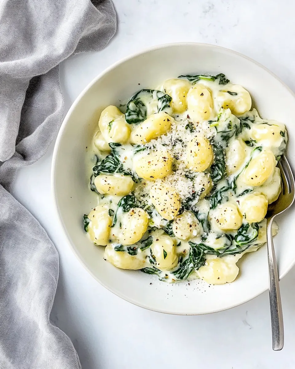 Classic Creamy Spinach Gnocchi image