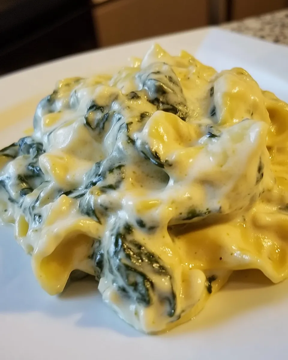 Delicious Creamy Spinach Tortellini dish photo
