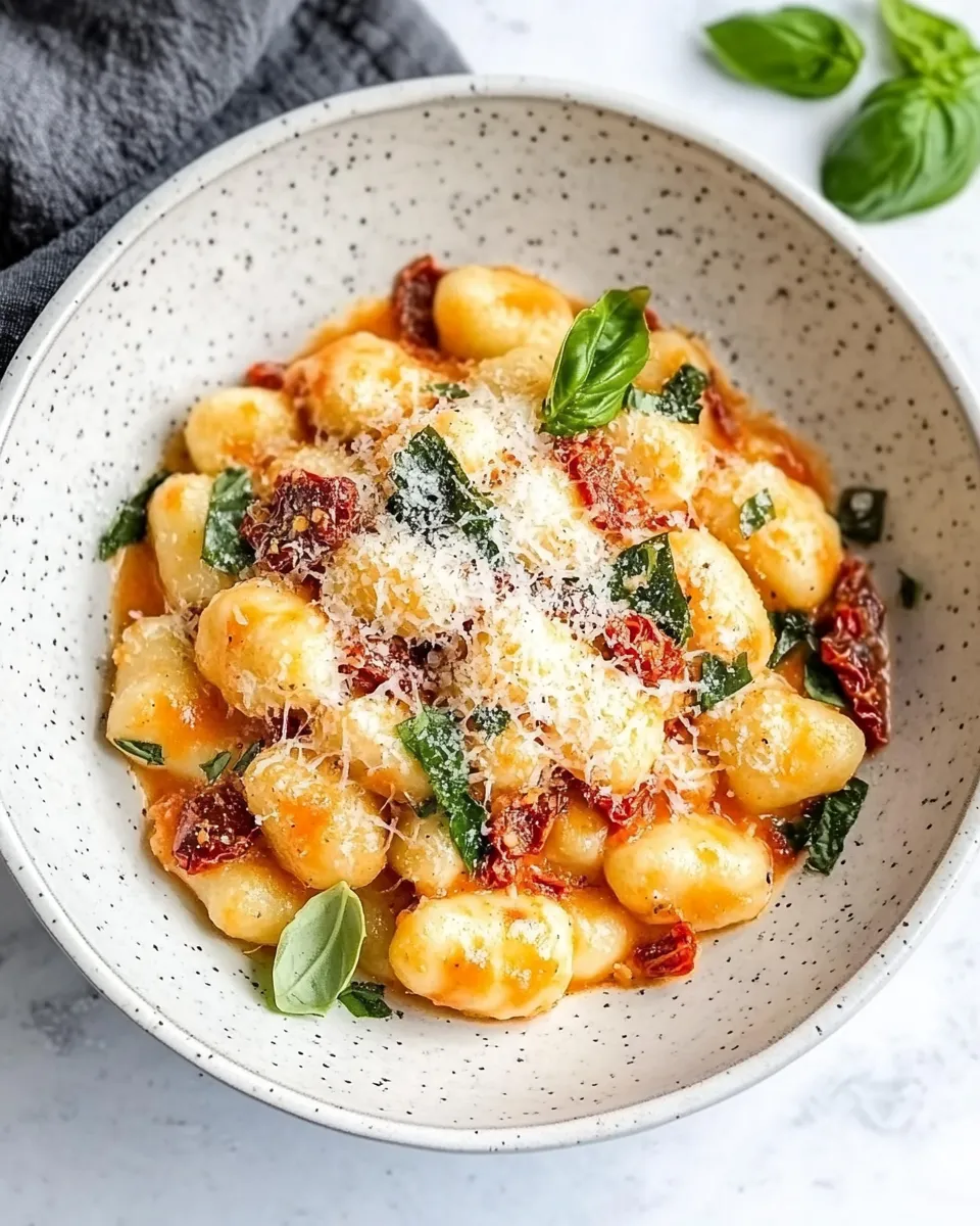 delicious Creamy Sun-Dried Tomato Gnocchi dish photo