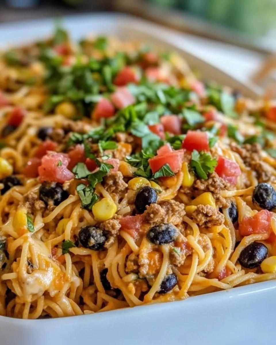 Homemade Creamy Taco Spaghetti photo