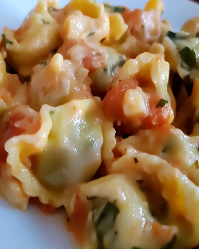 Homemade Creamy Tomato Tortellini photo