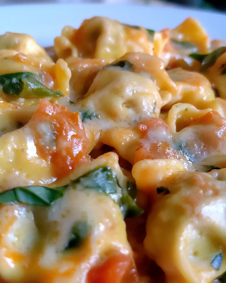 Easy Creamy Tomato Tortellini recipe photo