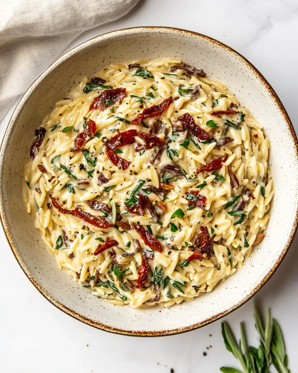 Classic Creamy Tuscan Orzo image