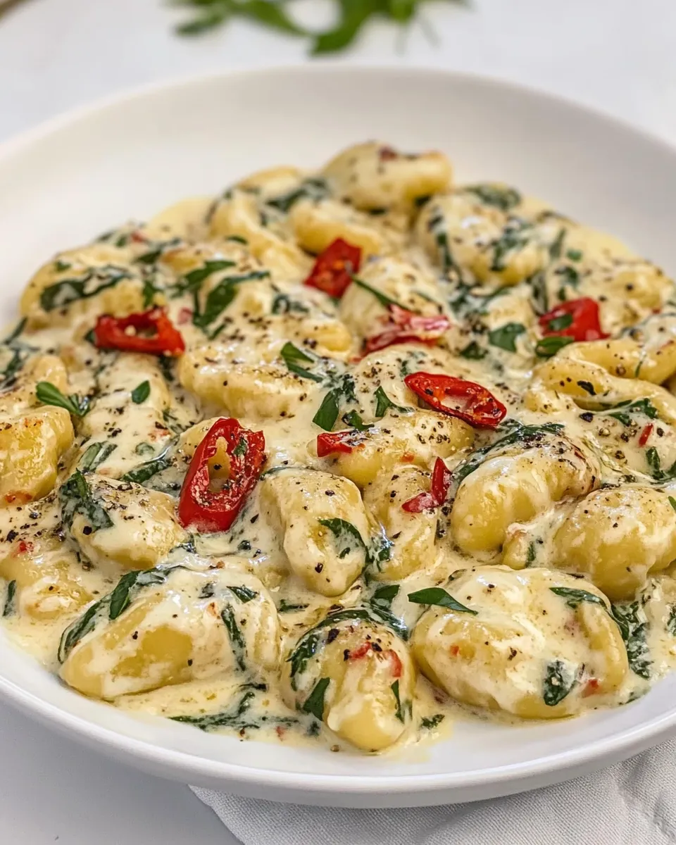 Classic Creamy Tuscan Parmesan Gnocchi image