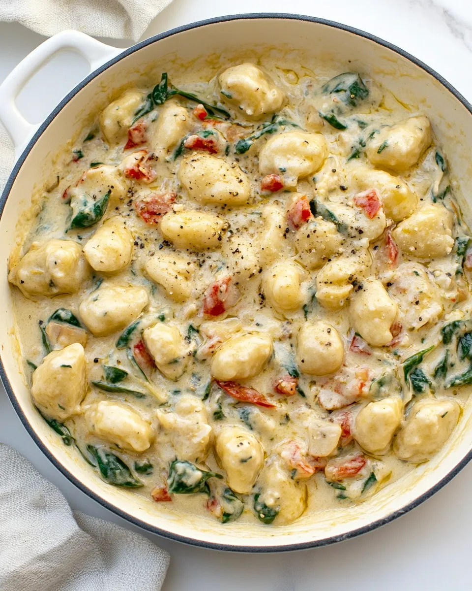 Easy Creamy Tuscan Parmesan Gnocchi picture