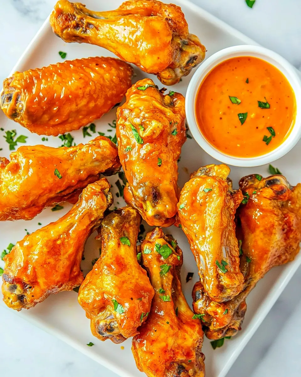 Homemade Crispy Air Fryer Chicken Wings photo