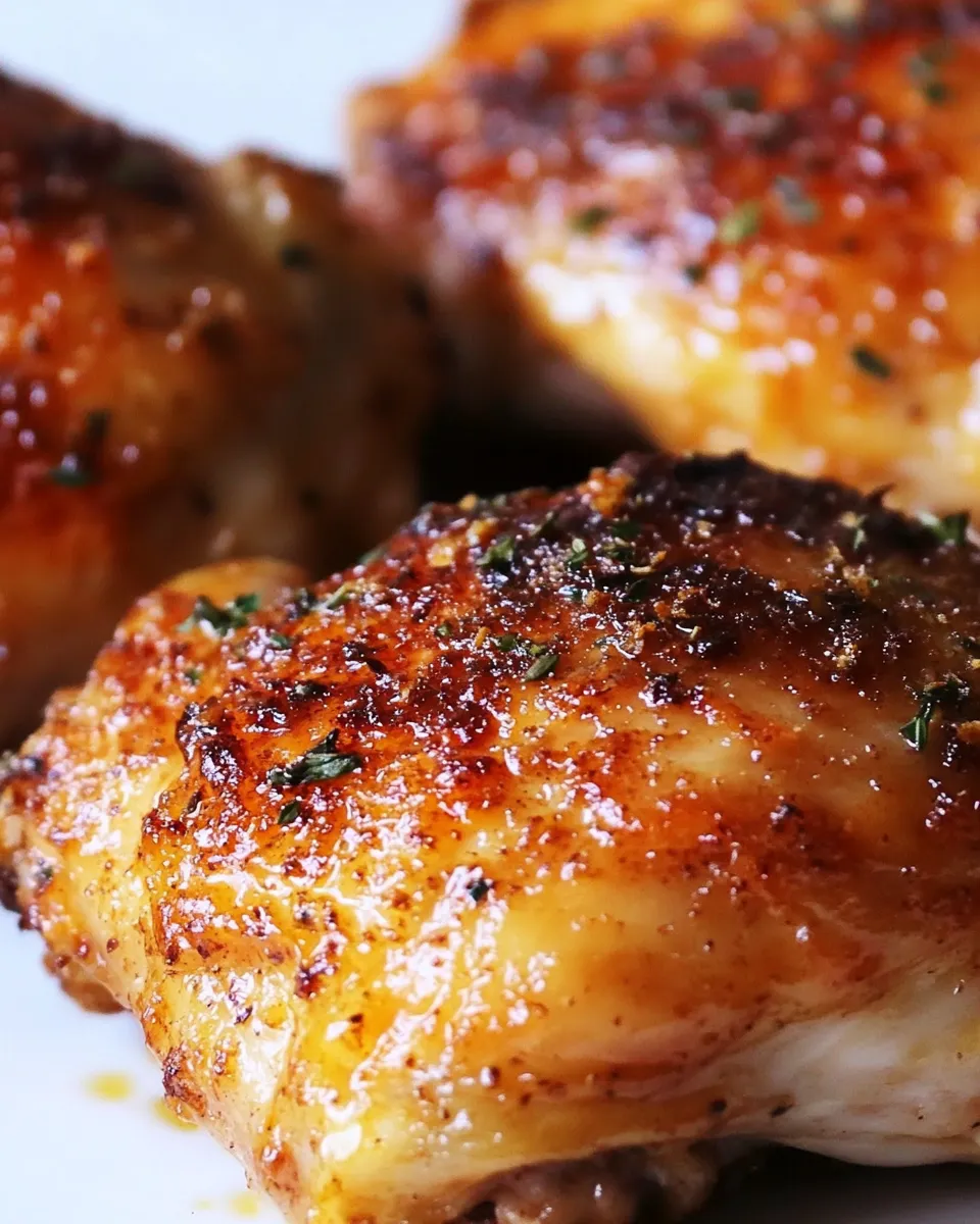 Homemade Crispy Baked Chicken Thighs photo
