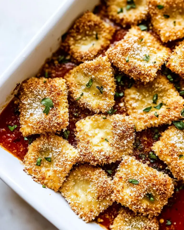 Homemade Crispy Baked Parmesan Ravioli photo