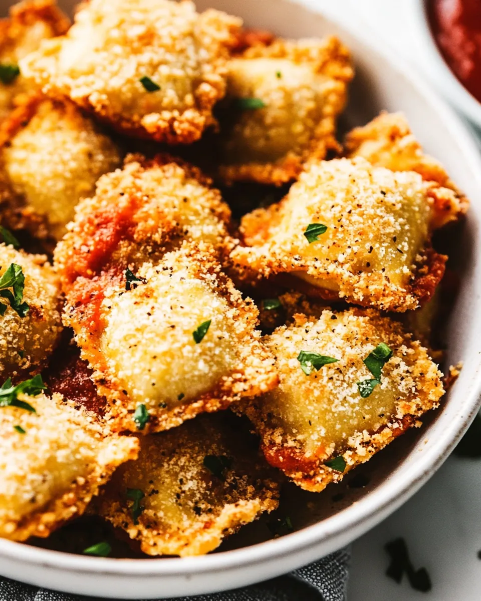 Classic Crispy Baked Parmesan Ravioli image