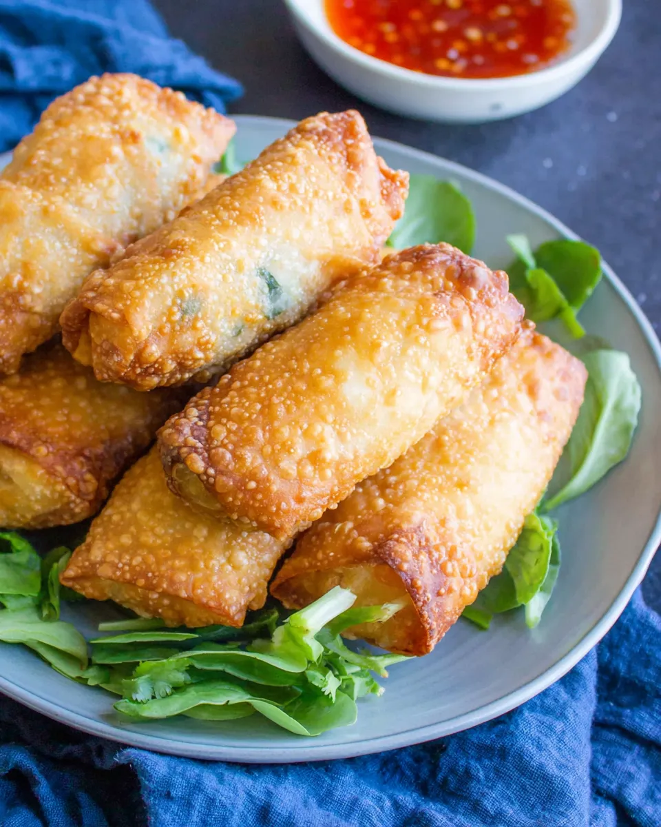 Classic Crispy Chicken Egg Rolls Recipe image