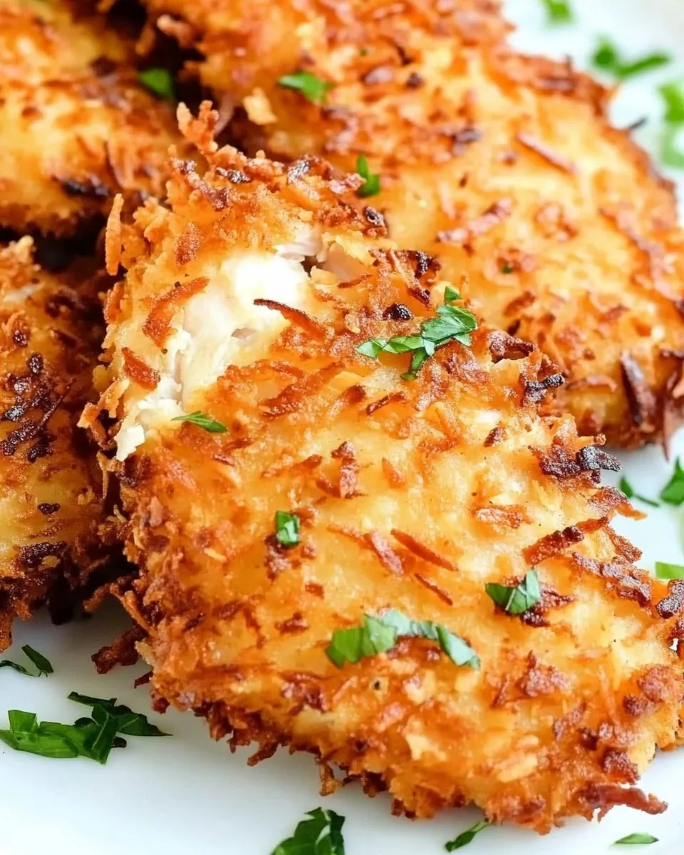 Delicious Crispy Coconut Chicken dish photo