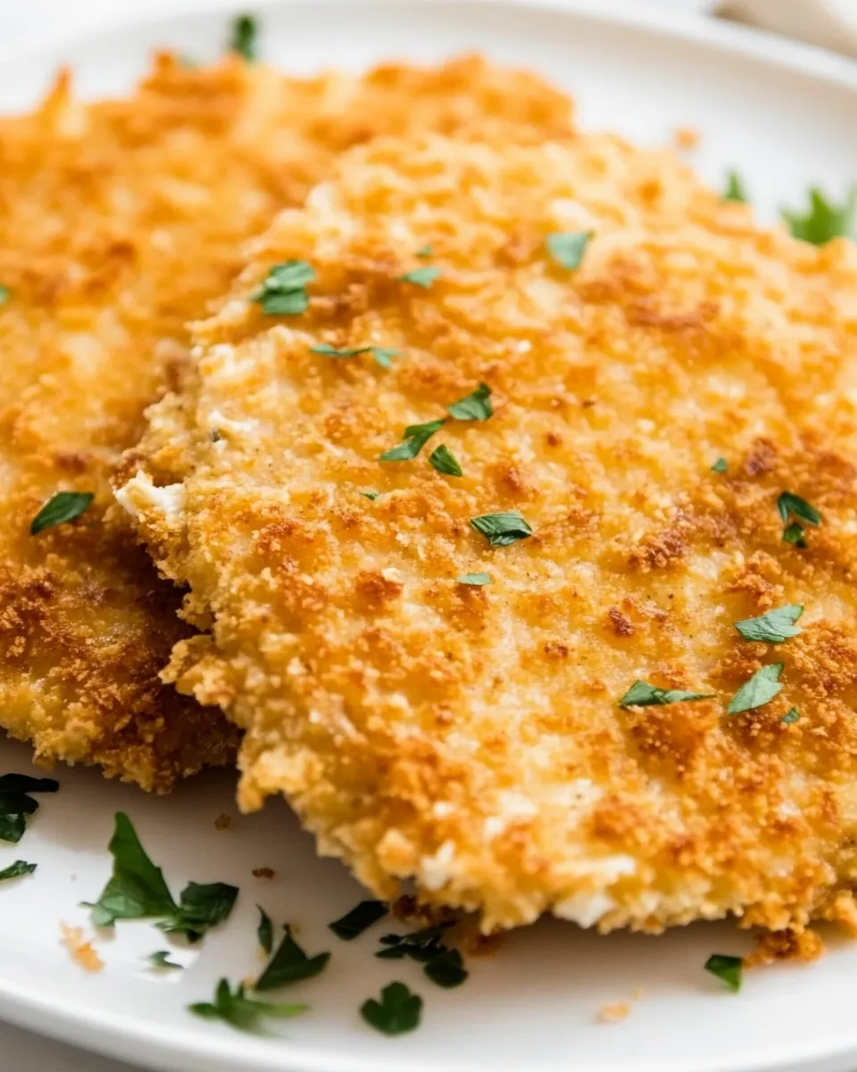 Easy Crispy Oven Baked Chicken Schnitzel picture