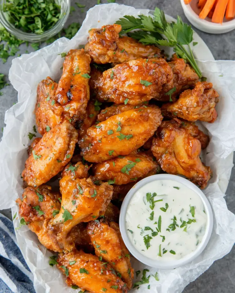 Homemade Crispy Oven Baked Chicken Wings recipe photo