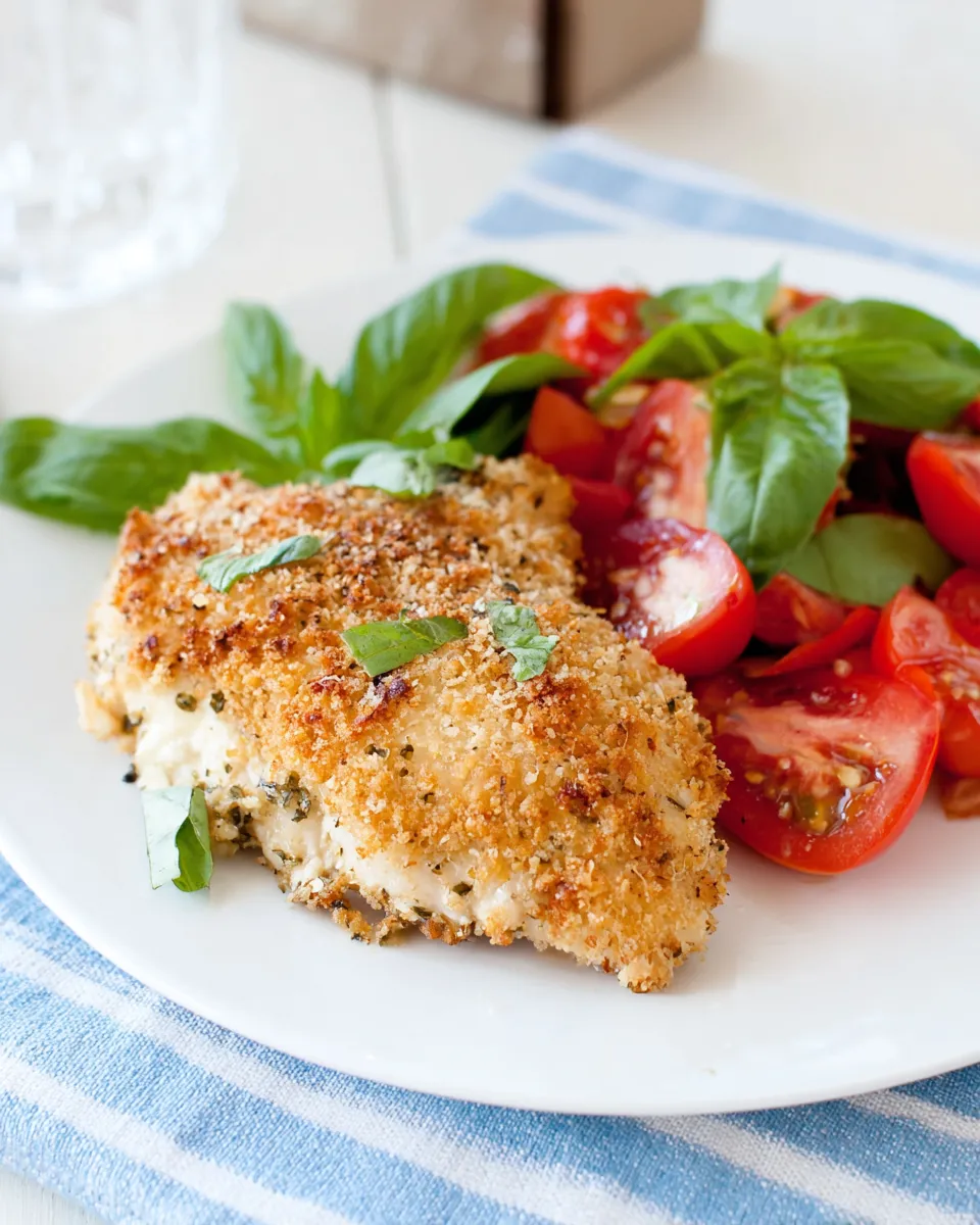 Classic Crispy Pesto Parmesan Chicken image