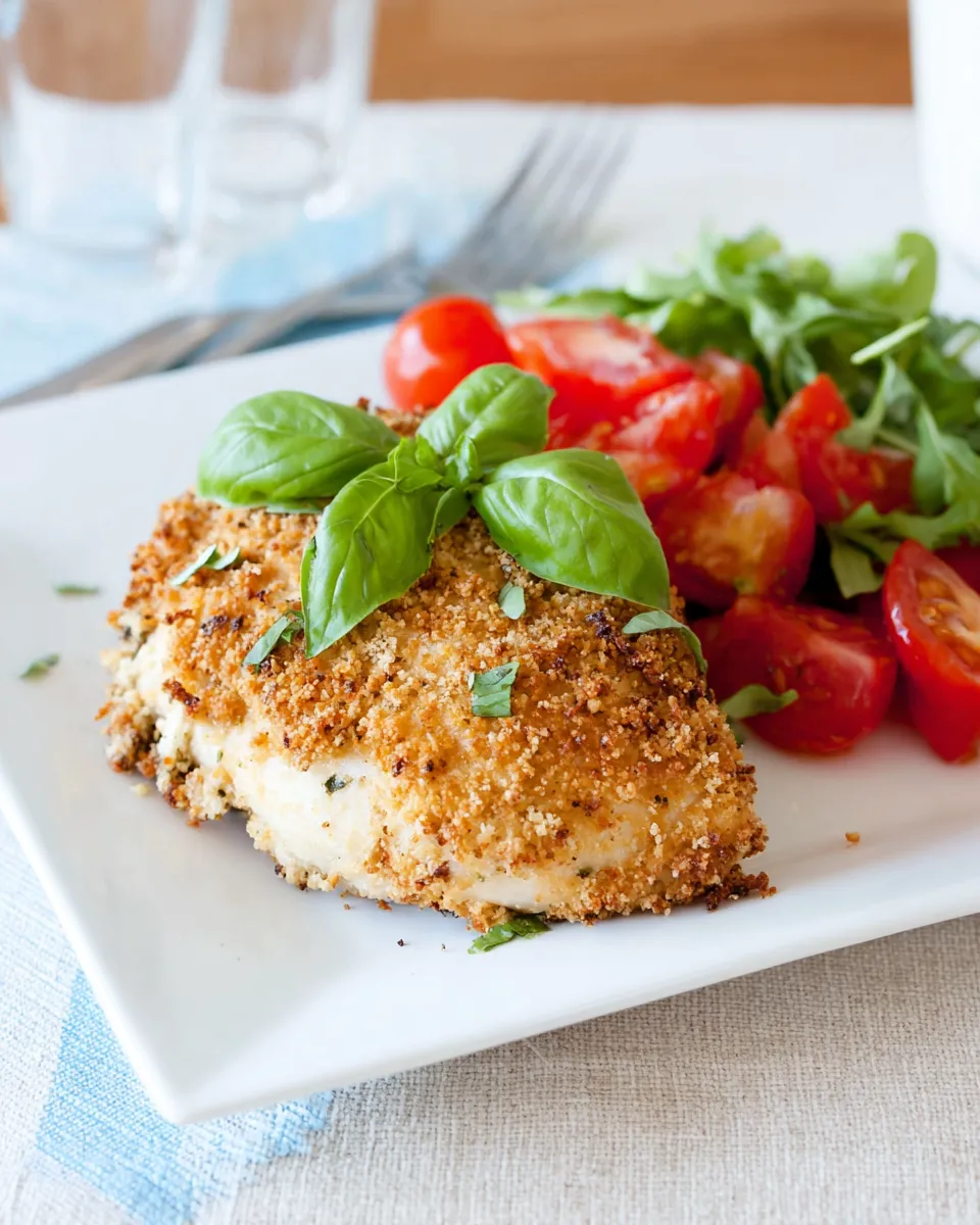 Easy Crispy Pesto Parmesan Chicken recipe image