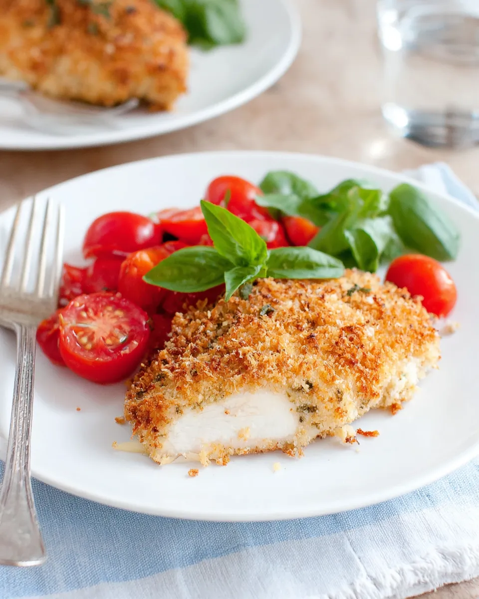 Delicious Crispy Pesto Parmesan Chicken dish photo