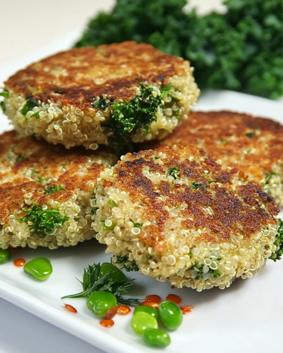 Classic Crispy Quinoa & Kale Fritters recipe image