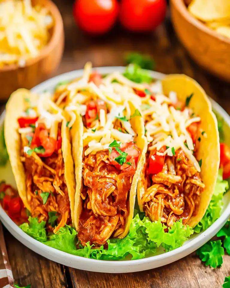 Homemade Crock Pot Chicken Tacos recipe photo