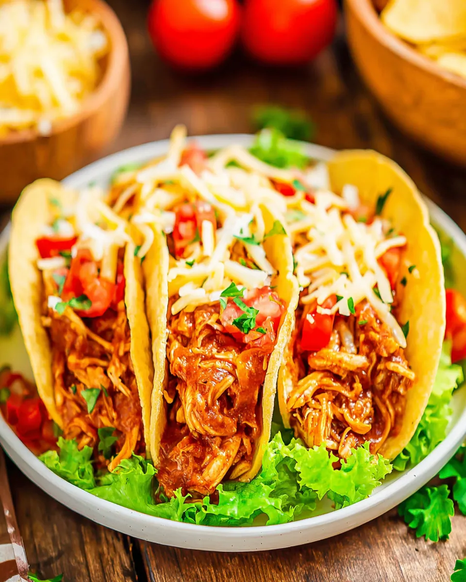 Homemade Crock Pot Chicken Tacos recipe photo