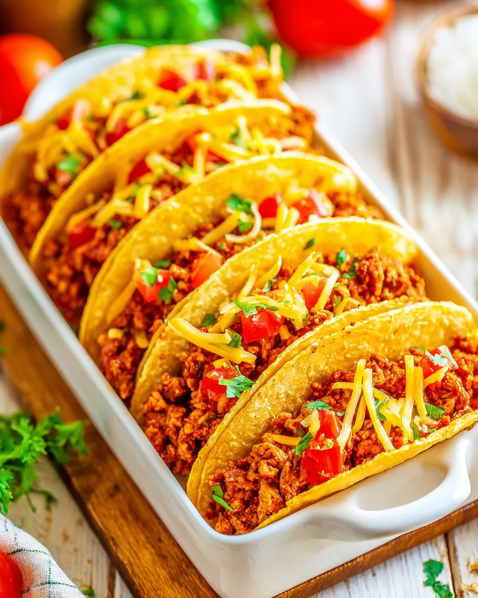 Delicious Crock Pot Chicken Tacos plate image