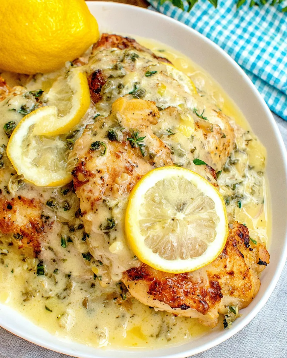 Homemade Crock Pot Creamy Lemon Chicken recipe photo