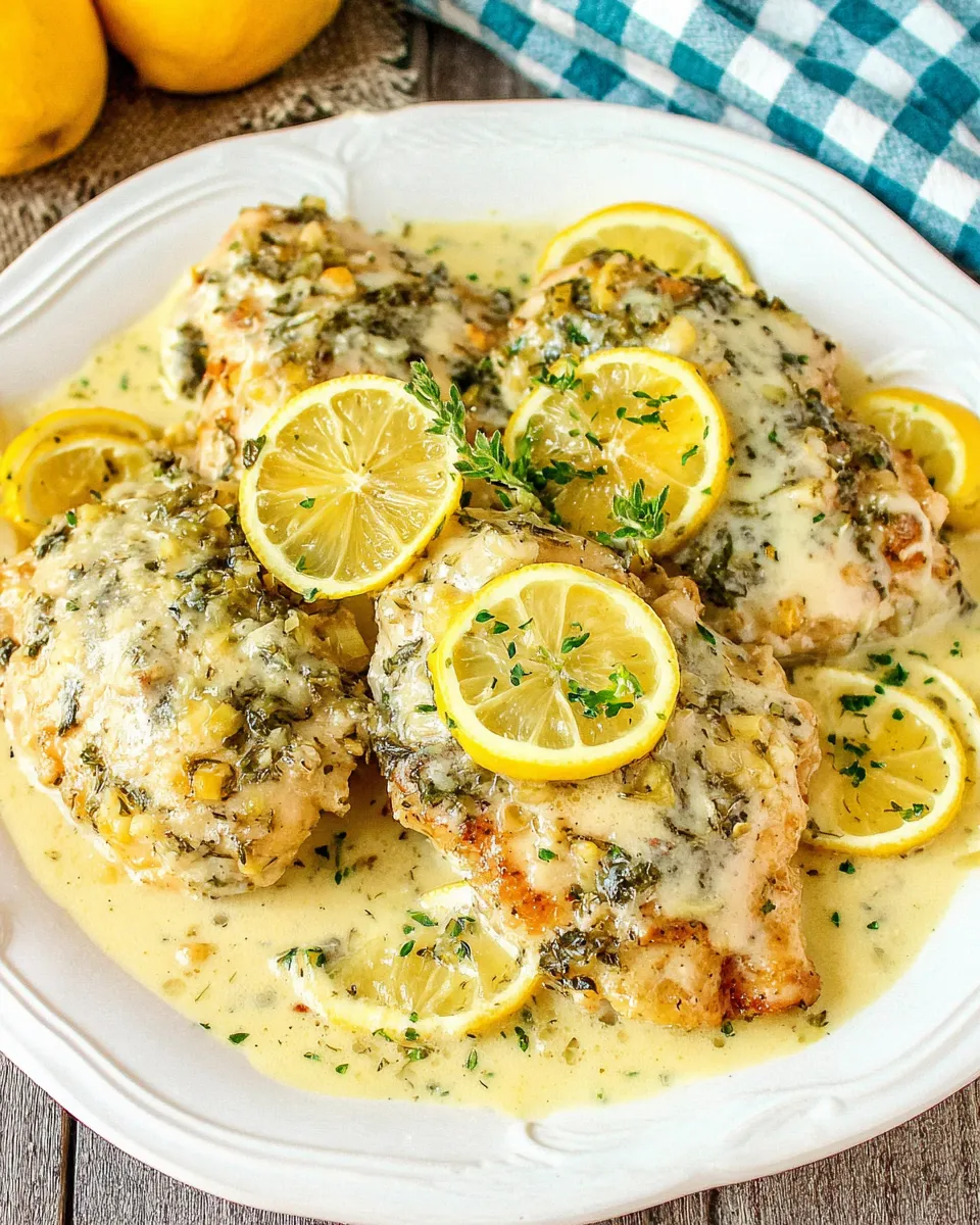 Classic Crock Pot Creamy Lemon Chicken dish photo