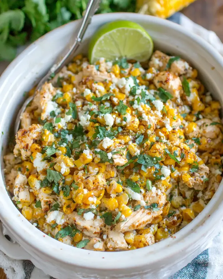 Homemade Crockpot Mexican Street Corn Chicken photo