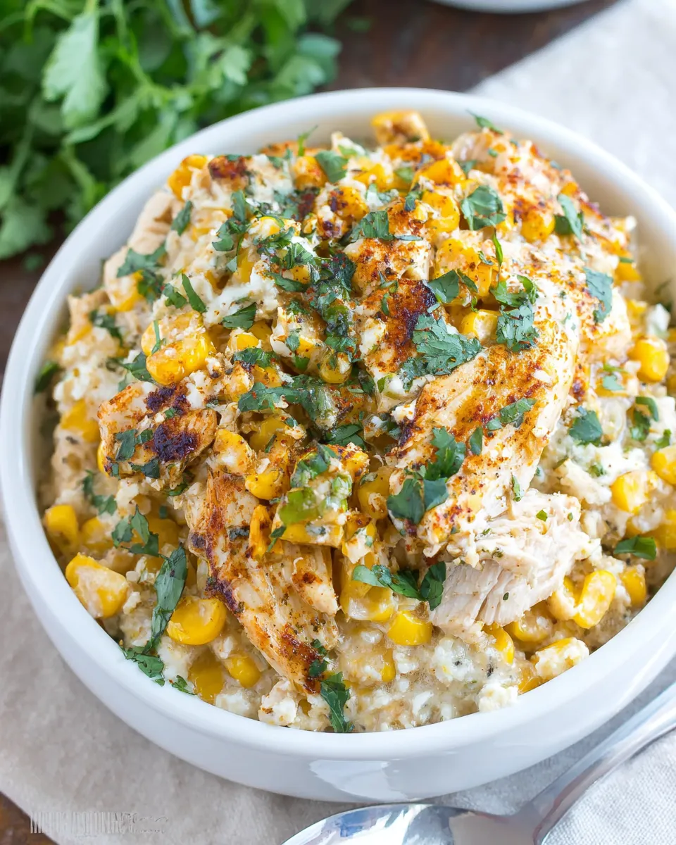 Classic Crockpot Mexican Street Corn Chicken image