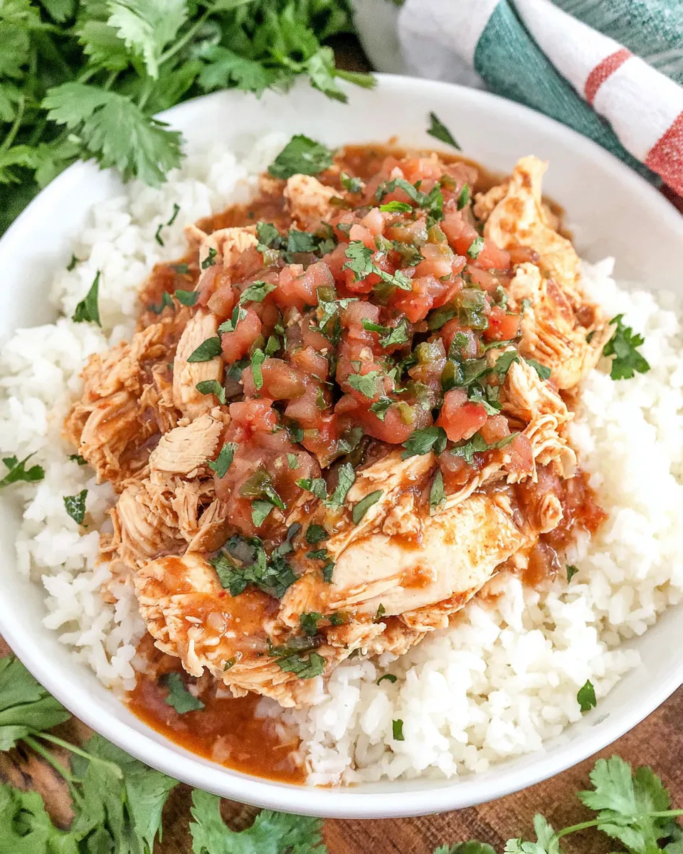 Homemade Crockpot Salsa Chicken recipe photo