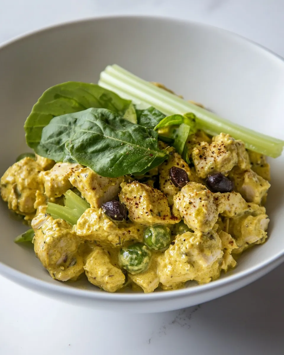 Homemade Curry Chicken Salad with Celery photo