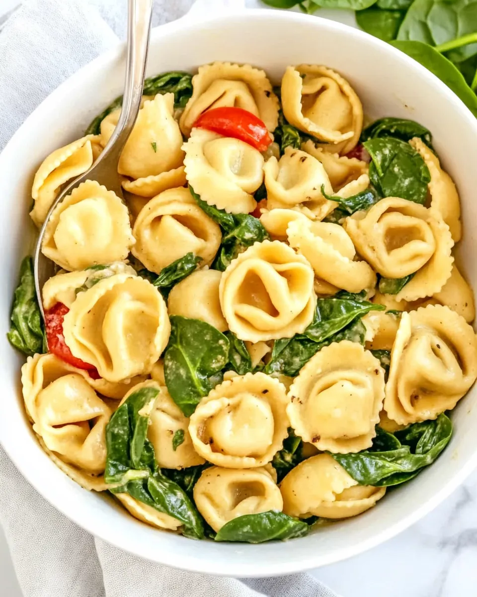 classic EASY Brown Butter Spinach Tortellini One Pot! image