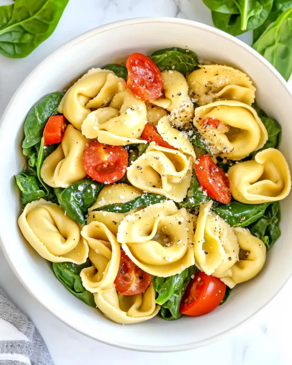 easy EASY Brown Butter Spinach Tortellini One Pot! picture