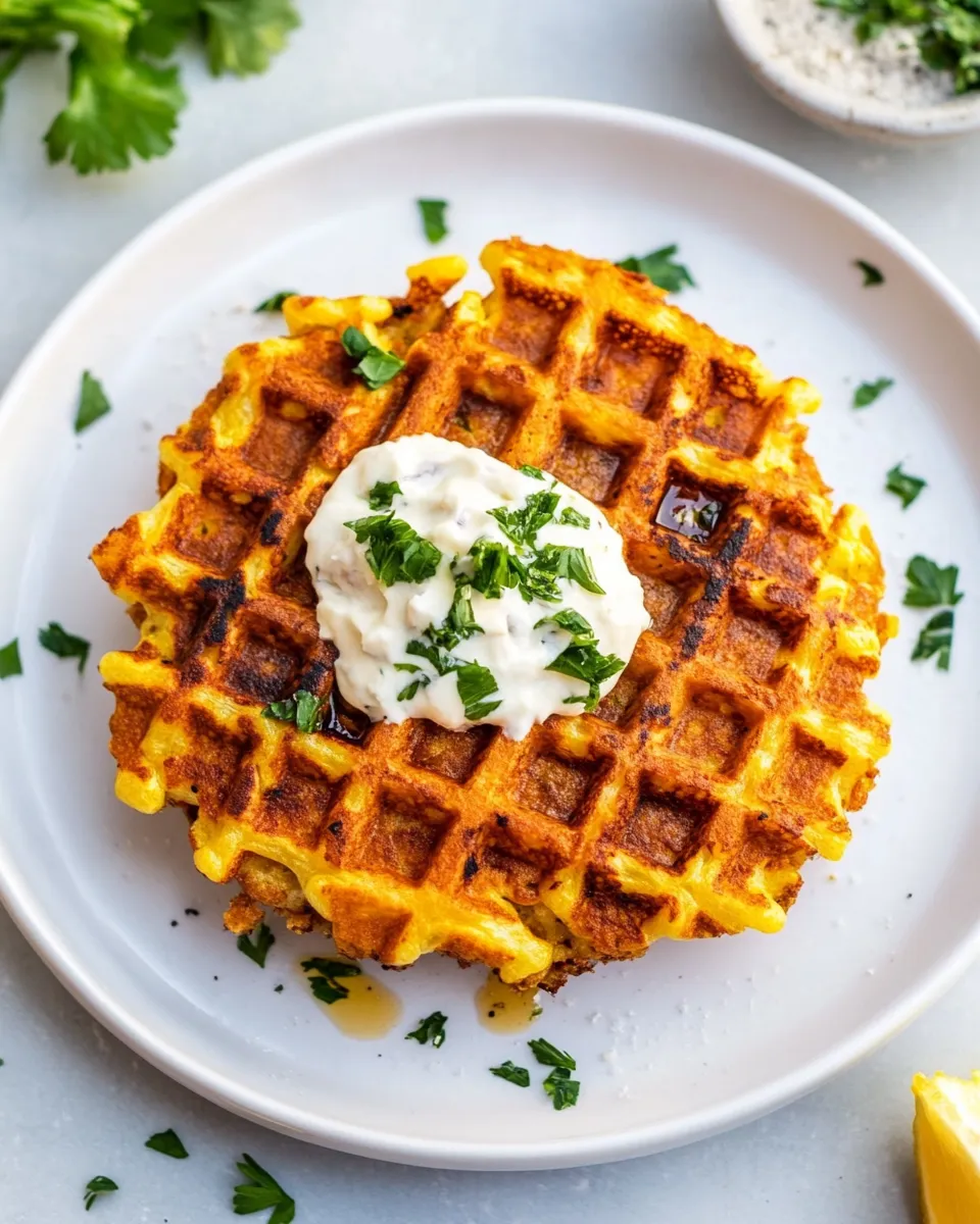 classic Easy (10-minute) Waffled Salmon Cakes image