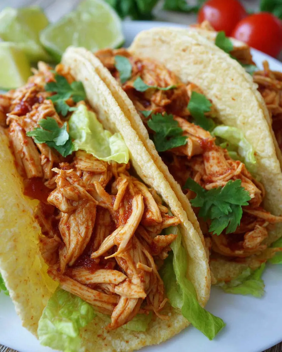 Classic Easy 3-Ingredient Chicken Tacos image