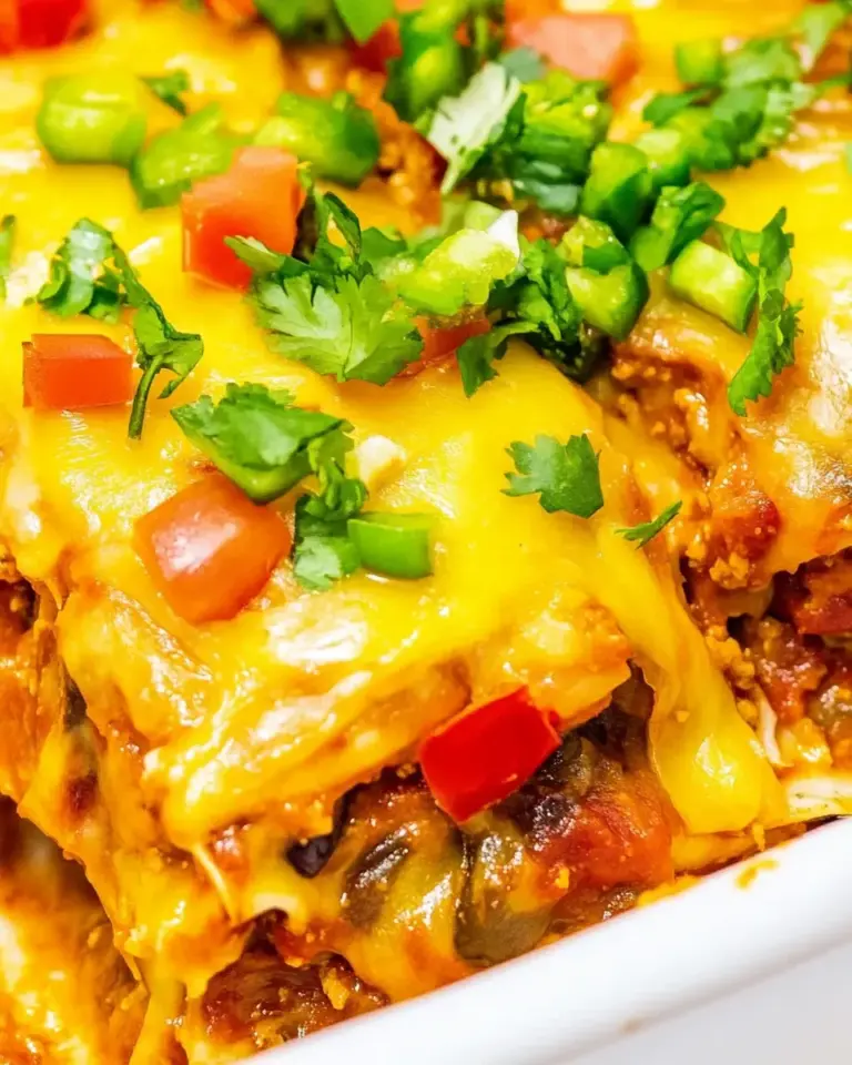 Homemade Easy And Delicious Mexican Lasagna Recipe photo