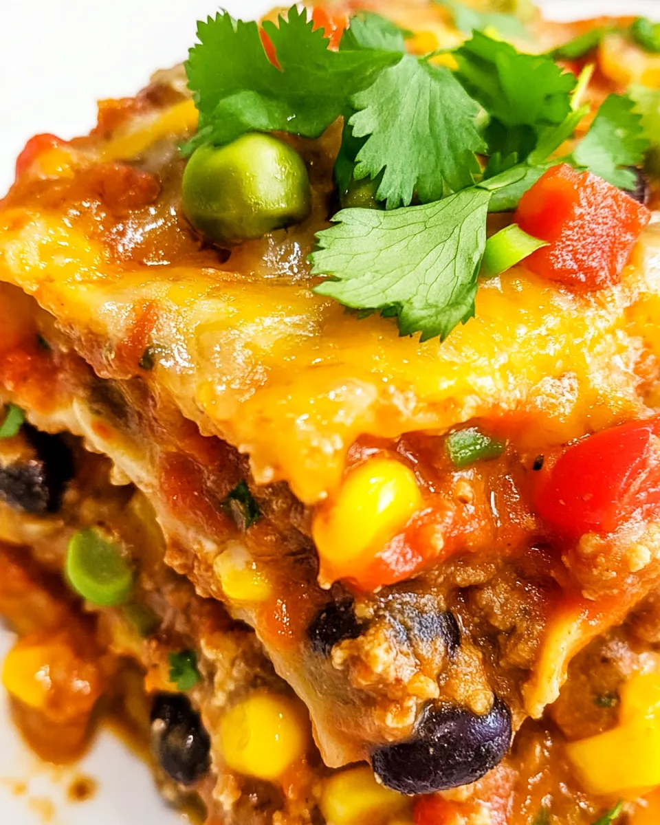 Delicious Easy And Delicious Mexican Lasagna Recipe shot