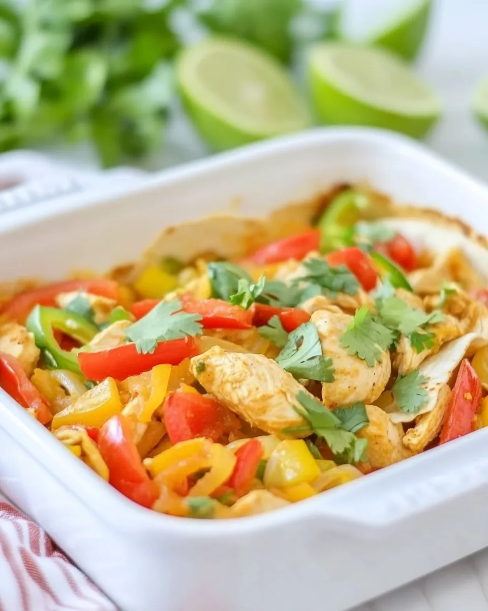 Classic Easy Baked Chicken Fajitas image
