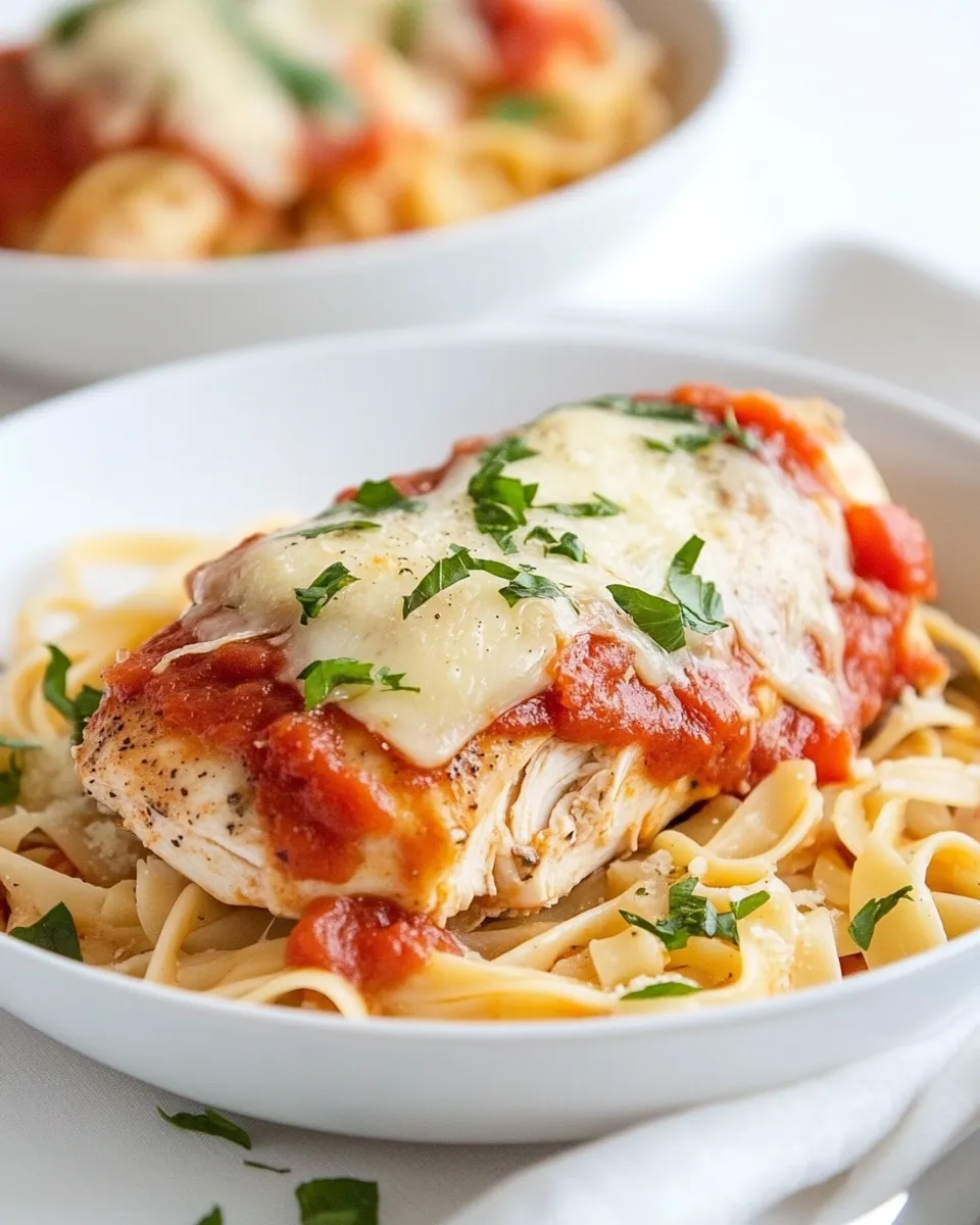 Homemade Easy Baked Chicken Parmesan for Two photo