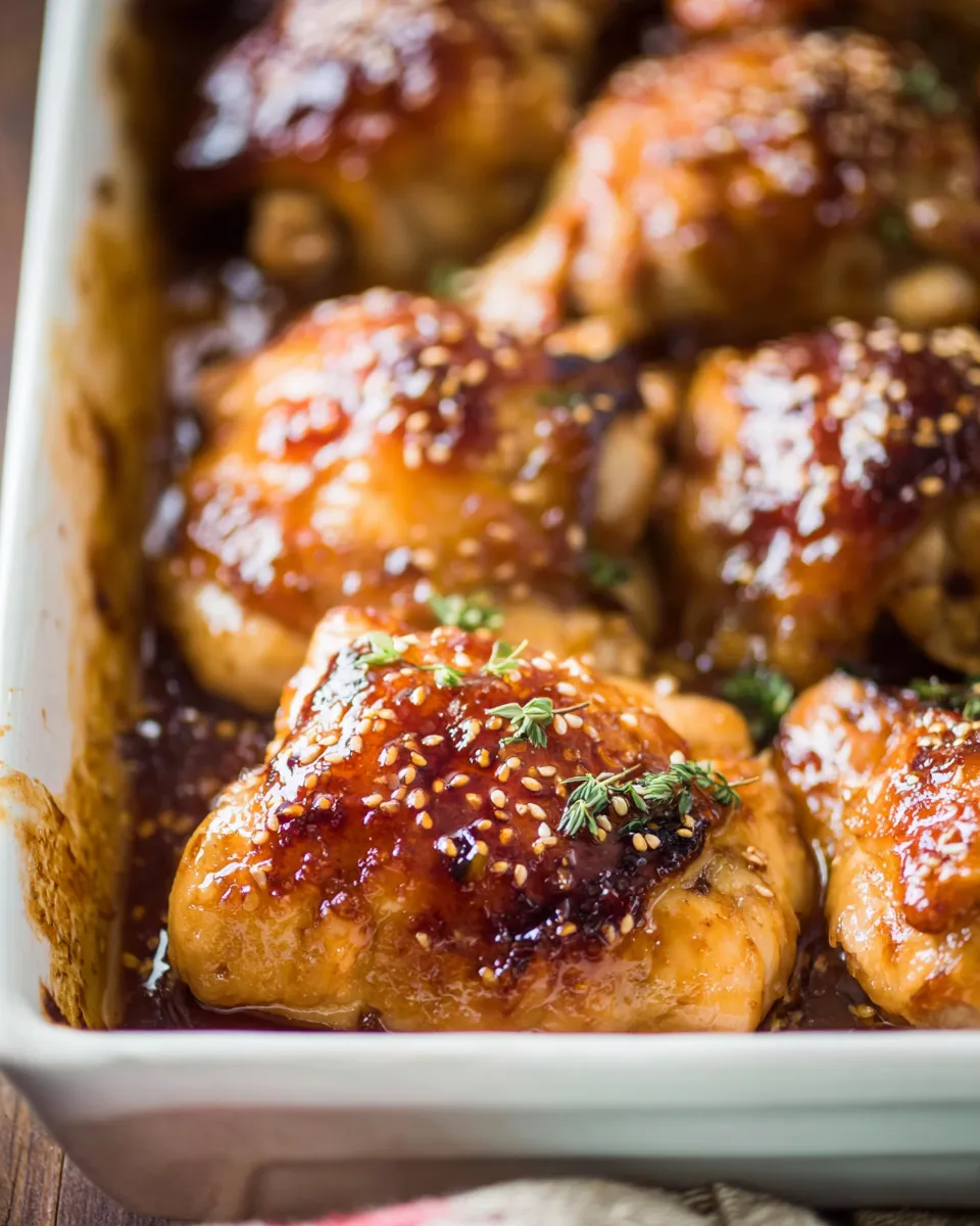 Quick Easy Baked Honey Garlic Chicken dish photo
