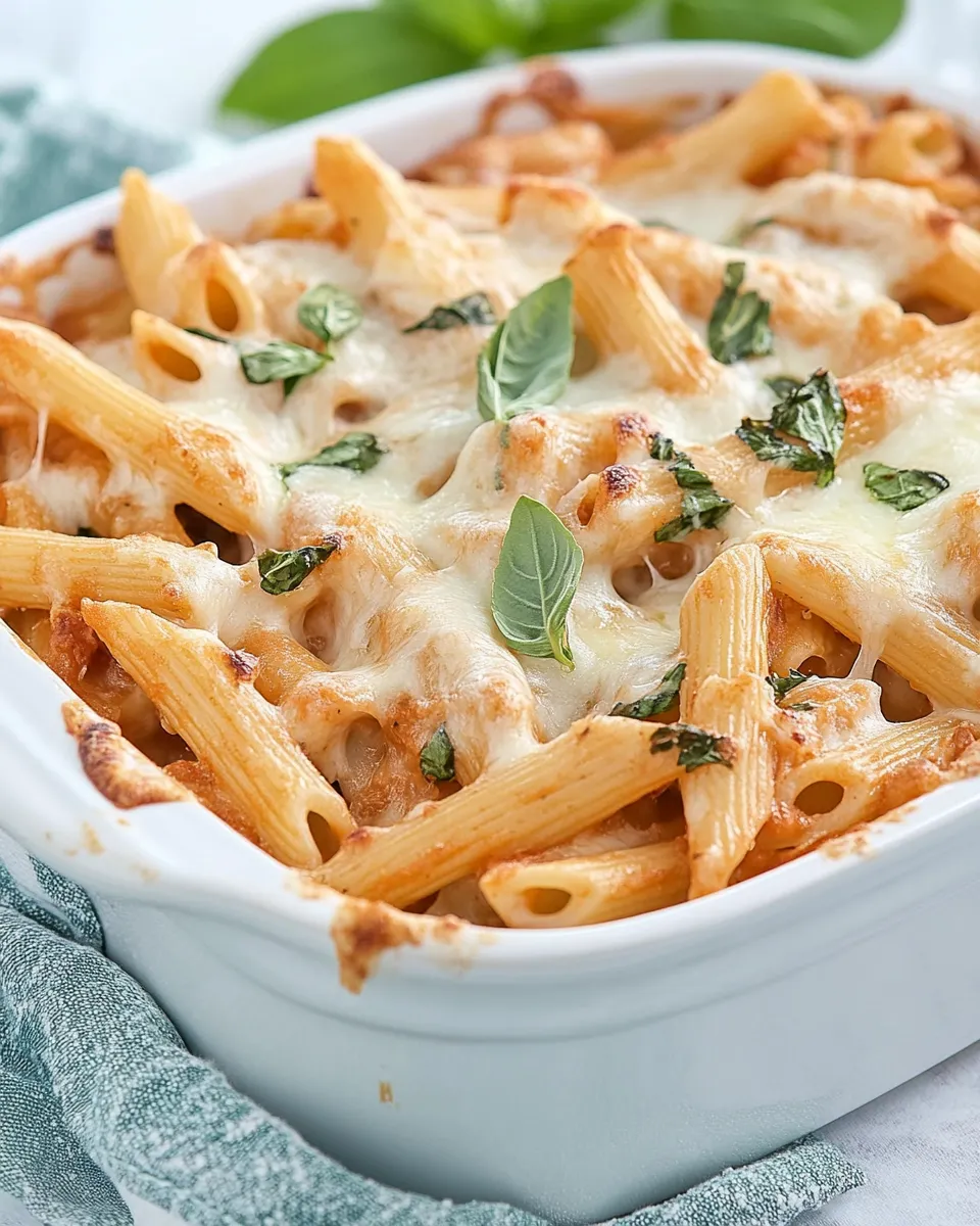 Quick Easy Baked Penne Pasta dish photo