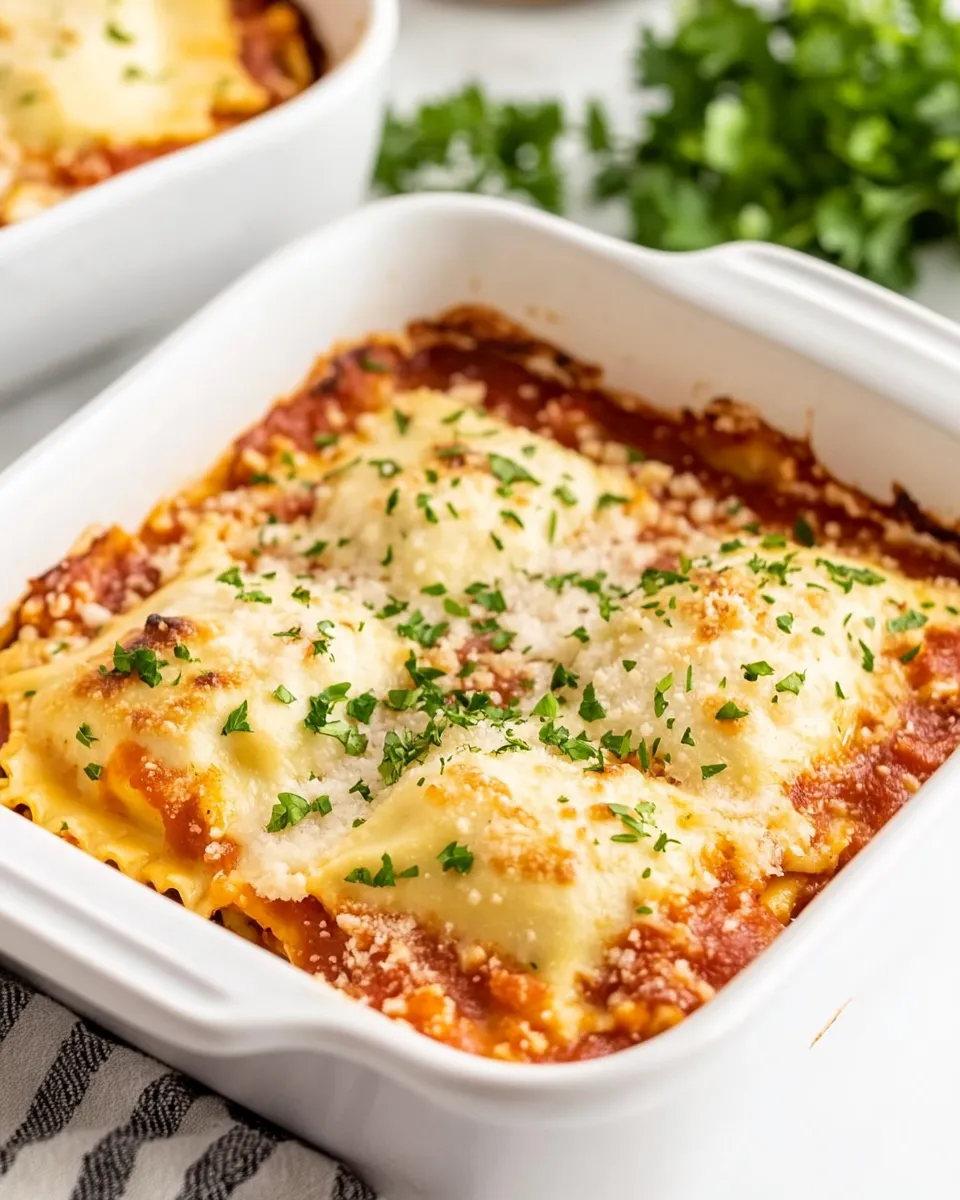 Quick Easy Baked Ravioli dish photo