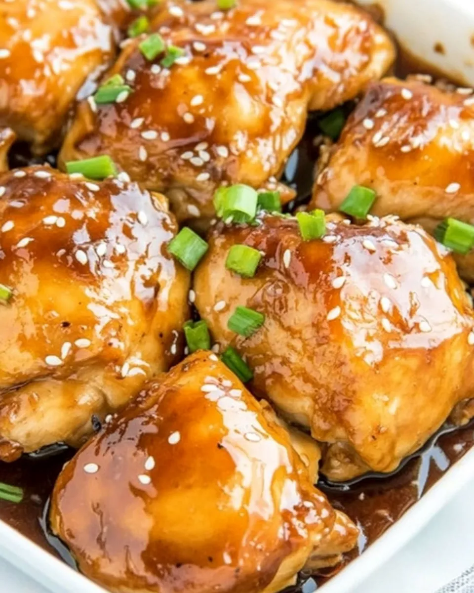 Easy Easy Baked Teriyaki Chicken Thighs recipe photo