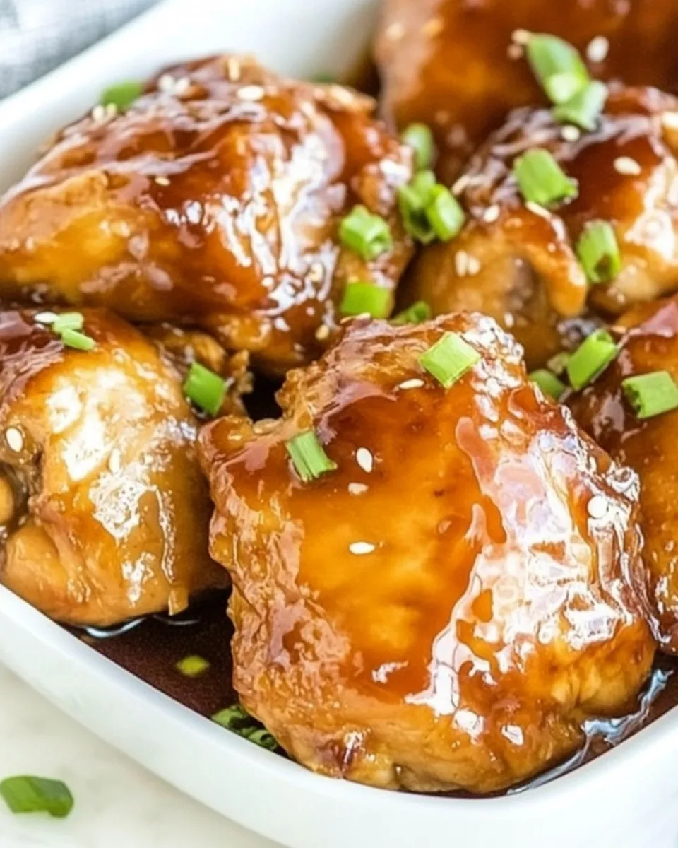 Delicious Easy Baked Teriyaki Chicken Thighs dish photo