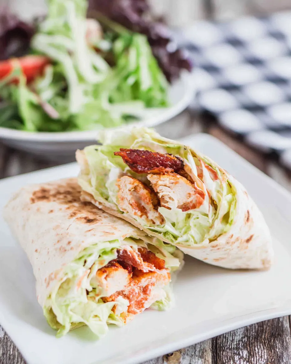 Homemade Easy Buffalo Chicken Wraps recipe photo