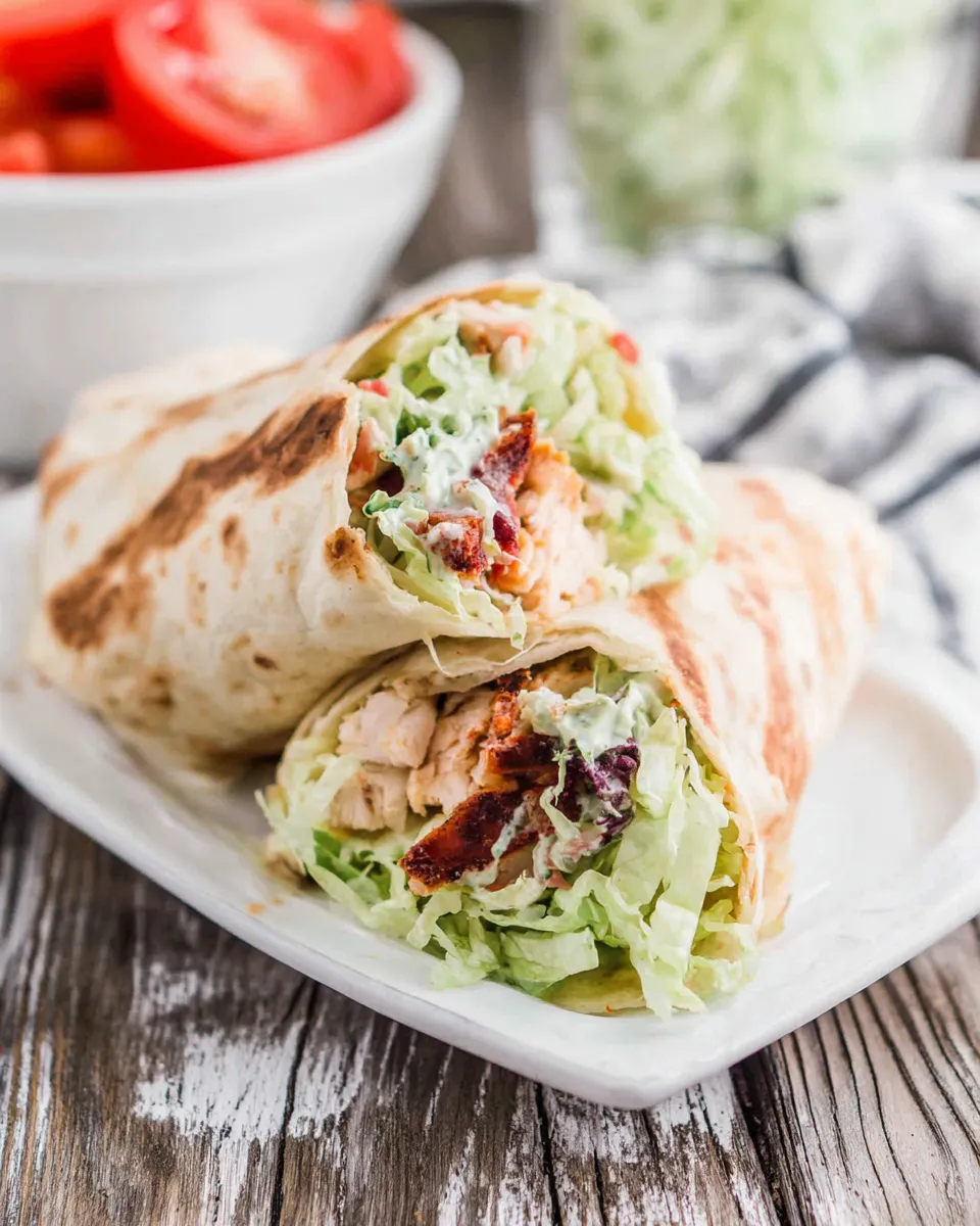 Classic Easy Buffalo Chicken Wraps dish photo
